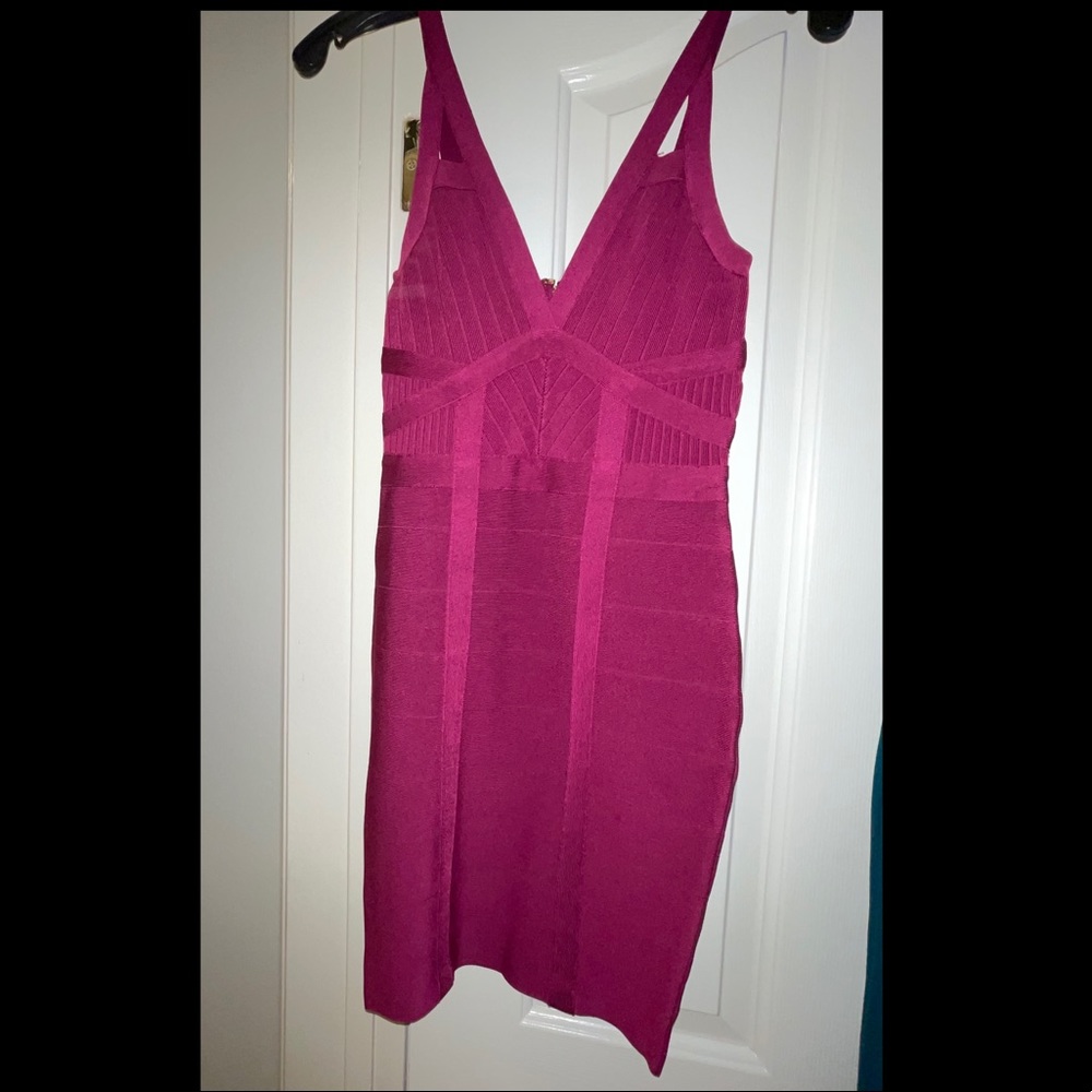 GUESS pink bandage dress